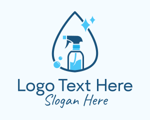 Water Droplet Spray Logo