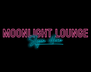 Nightlife - Colorful Neon Wordmark logo design