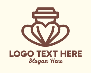 Roasted - Coffee Cup Lover logo design