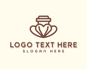 Caffeine - Coffee Cup Lover logo design