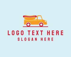 Hotdog Food Truck logo design