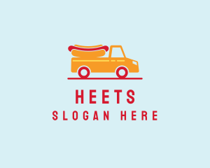 Hot Dog Food Truck logo design