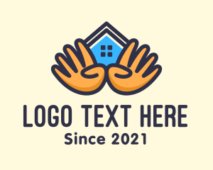 Motel - Real Estate Hands logo design