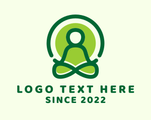 Vegetarian - Meditation Yoga Class logo design