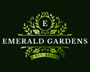 Floral Leaf Garden logo design