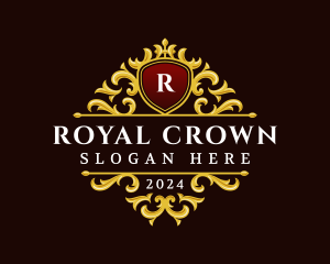 Royal Ornament Shield logo design