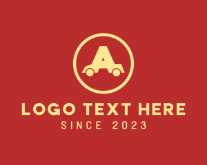 Rental - Auto Car Letter A logo design