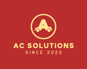 Vehicle Car Letter A logo design