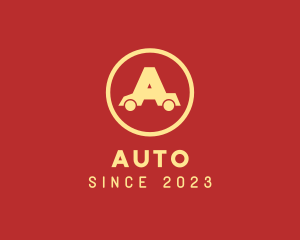 Auto Car Letter A logo design