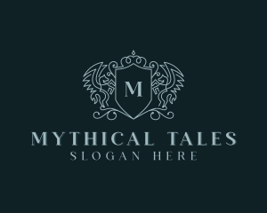 Mythological Horse Shield logo design