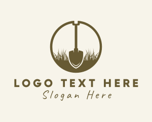 Ecological - Garden Tool Shovel logo design