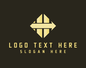 Fiscal - Diamond Arrow Bars logo design