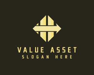 Asset - Diamond Arrow Bars logo design