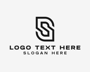 Line Art - Minimalist Path Letter S logo design