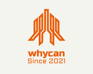 Cityscape - Linear Building Construction logo design
