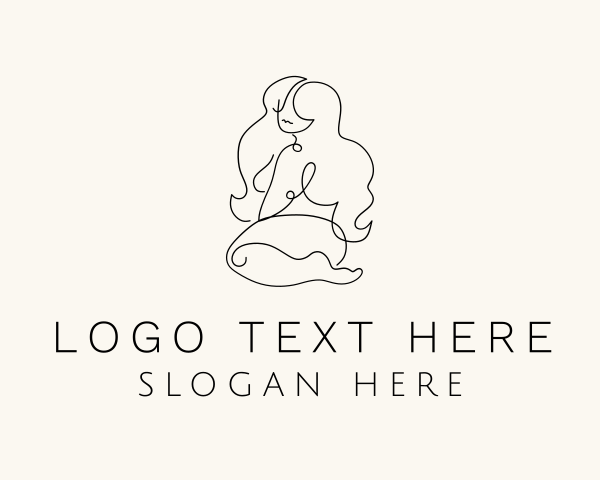 Strip Club - Plus Size Sexy Woman logo design