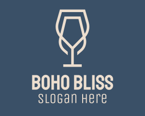 Beverage Wine Glass logo design