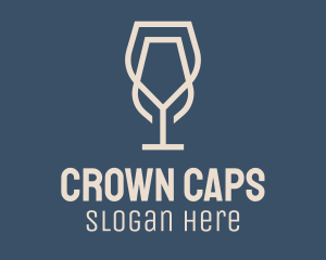 Beverage Wine Glass logo design