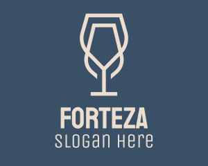 Beverage Wine Glass logo design