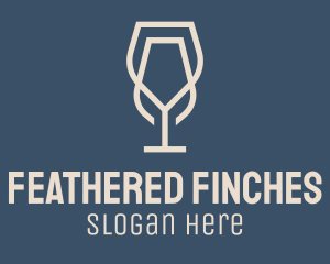 Beverage Wine Glass logo design