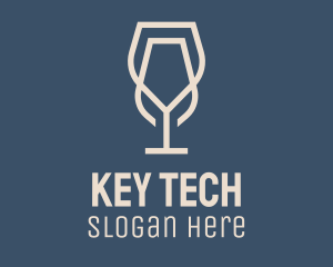 Beverage Wine Glass logo design