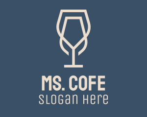 Beverage Wine Glass logo design