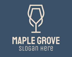 Beverage Wine Glass logo design