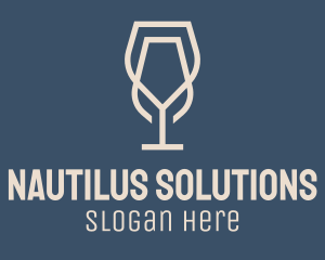 Beverage Wine Glass logo design