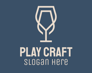 Beverage Wine Glass logo design