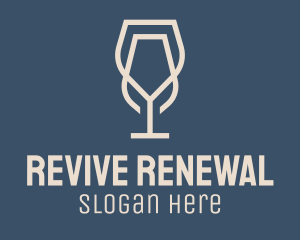 Beverage Wine Glass logo design