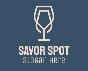 Beverage Wine Glass logo design