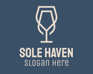 Beverage Wine Glass logo design