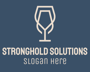 Beverage Wine Glass logo design