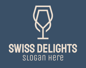 Beverage Wine Glass logo design