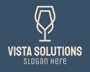 Beverage Wine Glass logo design