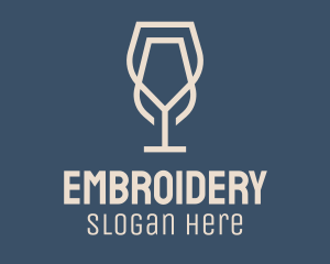 Beverage Wine Glass logo design