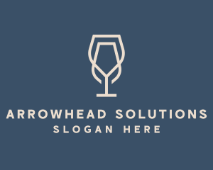 Beverage Wine Glass logo design