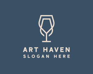 Beverage Wine Glass logo design