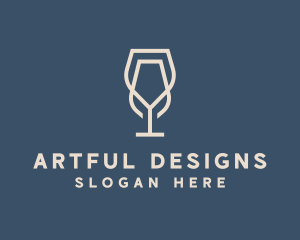 Beverage Wine Glass logo design