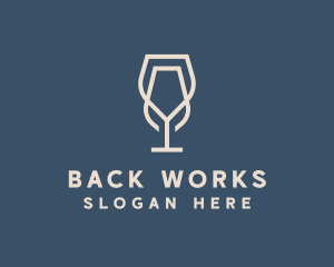 Beverage Wine Glass logo design