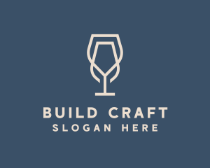 Beverage Wine Glass logo design