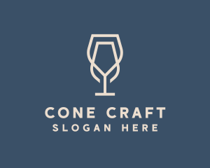 Beverage Wine Glass logo design