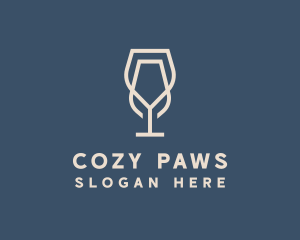 Beverage Wine Glass logo design