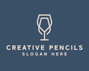 Beverage Wine Glass logo design