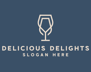 Beverage Wine Glass logo design