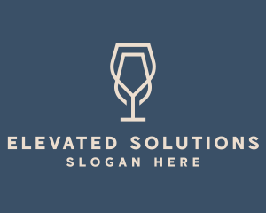 Beverage Wine Glass logo design