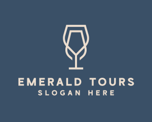 Beverage Wine Glass logo design