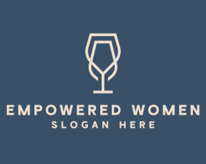 Beverage Wine Glass logo design