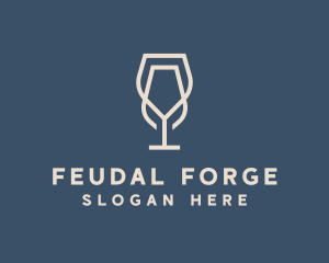 Beverage Wine Glass logo design