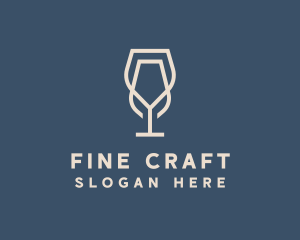 Beverage Wine Glass logo design